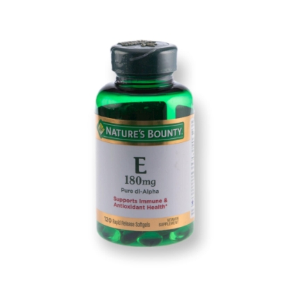 Picture of Nature's Bounty vitamin E 180 mg 400 IU 120 CAP