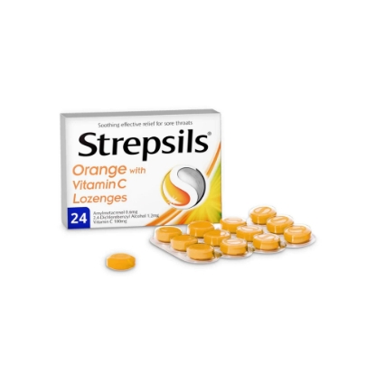 صورة ستربسلز برتقال مع فيتامين سي 24 قرص