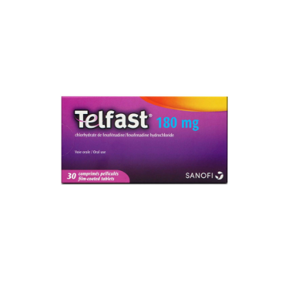 Picture of TELFAST 180 MG 30 TABS