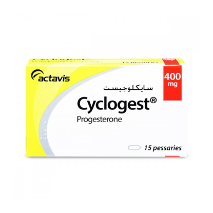 Picture of CYCLOGEST 400 MG 15 PESSARIES