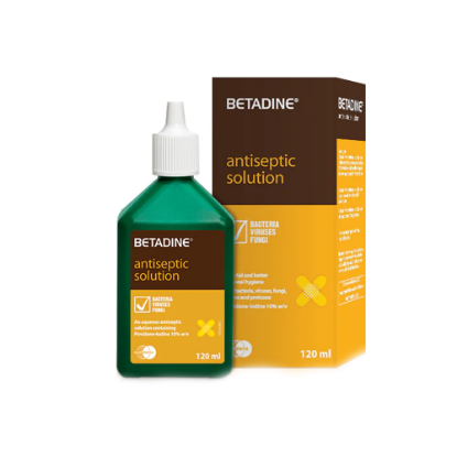 Picture of BETADINE ANTISEPTIC SOLUTION 120 ML