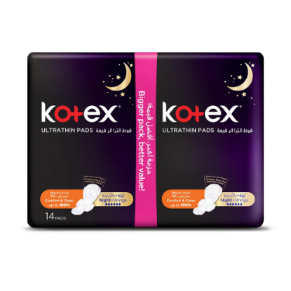 Picture of KOTEX ULTRATHIN PADS NIGHT 14'S