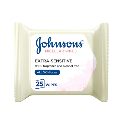 Picture of JOHNSON MICELLAR EXTRA SENSITIVE WIPES 25'S