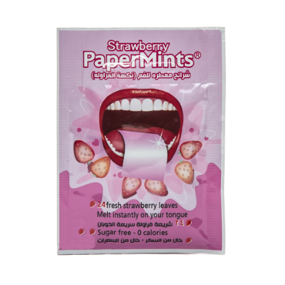 Picture of PAPER MINTS STRAWBARRY STRIPS