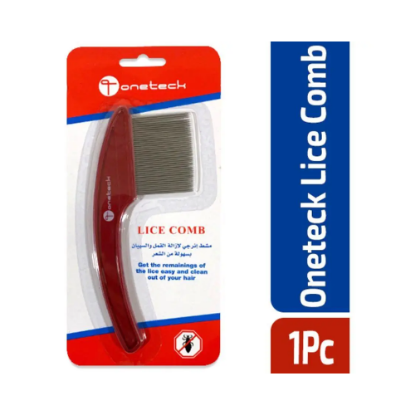 Picture of ONETECK LICE COMB METAL RED