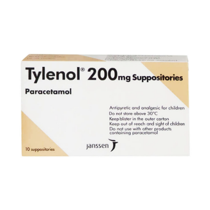 Picture of TYLENOL 200 MG 10 SUPP
