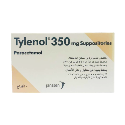 Picture of TYLENOL 350 MG 10 SUPP