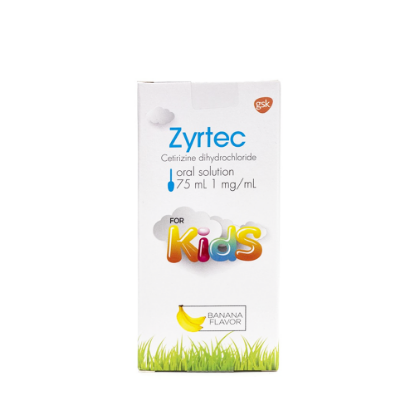 ZYRTEC ORAL SOLUTION 1MG/ML 75M
