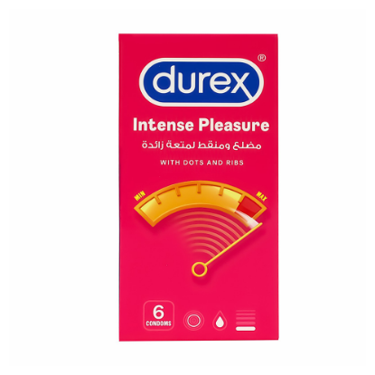 Picture of Durex Intense Pleasure With Dots And Ribs 6 Condoms