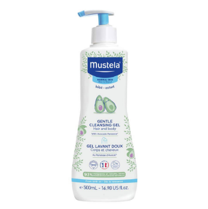 Picture of Mustela Hair & Body Gentle Cleansing Gel with Avocado Pump Bottle – 500ml