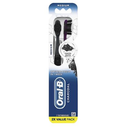 ORAL-B CHARCOAL TOOTH BRUSH 1+1 