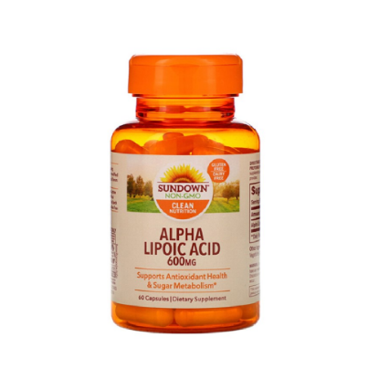 SUNDOWN ALPHA LIPOIC ACID 600mg 60 Caps