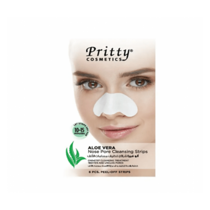 Pritty Aloe Vera Nose Pore Cleansing Strips - 6 strips