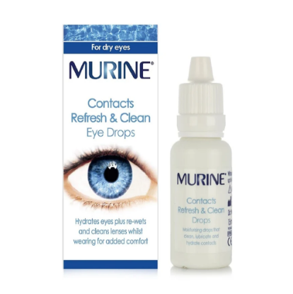 MURINE Contacts Refresh & Clean Eye Drops 15ml