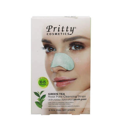 Pritty Nose Pore Cleansing Green Tea Strips 6'S