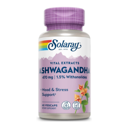 SOLARAY ASHWAGANDHA 470MG -60CAP