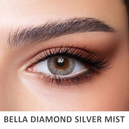 BELLA Color Contact Lenses DIAMOND SILVER MIST