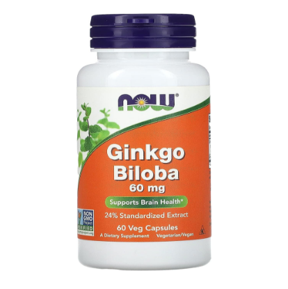 NOW Ginkgo Biloba 60mg 60 caps