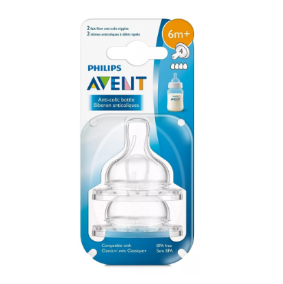 Picture of AVENT Classic Nipple 6M+ 0931