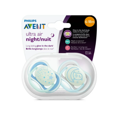 Picture of AVENT Ultra air Night Pacifer 6-18M 5837