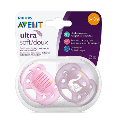 Picture of AVENT Ultra Soft Pacifer 6-18M 3181