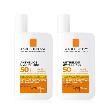  LA ROCHE ANTHELIOS INVISIBLE FLUID SPF-50 1+1 OFFER