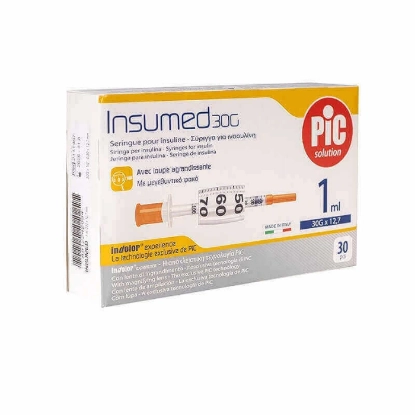 PIC INSMED INSULIN SYRINGE 1 ML (30G X 8) 1 BOX 30 PCS