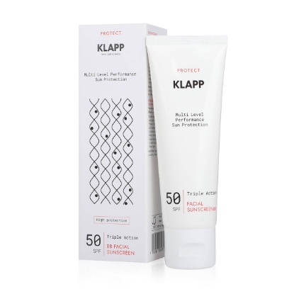 صورة كريم الوقاية الشمسية للوجه ثلاثي الفعالية من KLAPP SPF-50