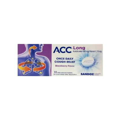 ACC LONG 600 MG EFFERVESCENT TAB 105