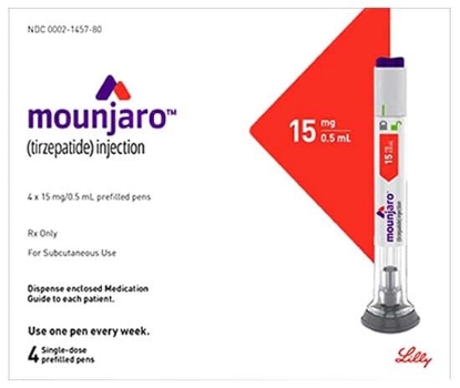  MOUNJARO SOL FOR INJ 15 mg/0.5 ml 4 pen