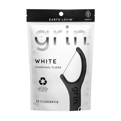 Grin White Charcoal Flosspic 3955