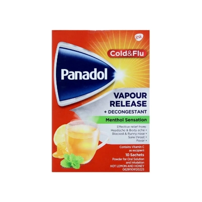 PANADOL COLD&FLU HOT LEMON&HONEY 10 SACHETS