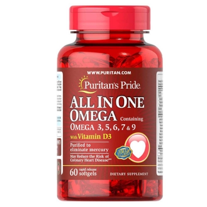 Puritan's Pride All-in-One Omega - 60 Capsules