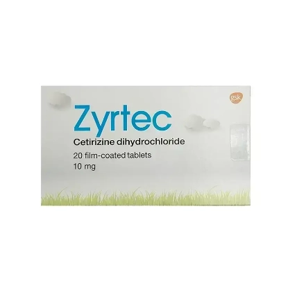 ZYRTEC 10 MG 20 TAB