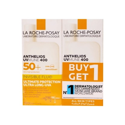 La Roche-Posay Anthelios Invisible Fluid SPF 50 - 1+1 Offer